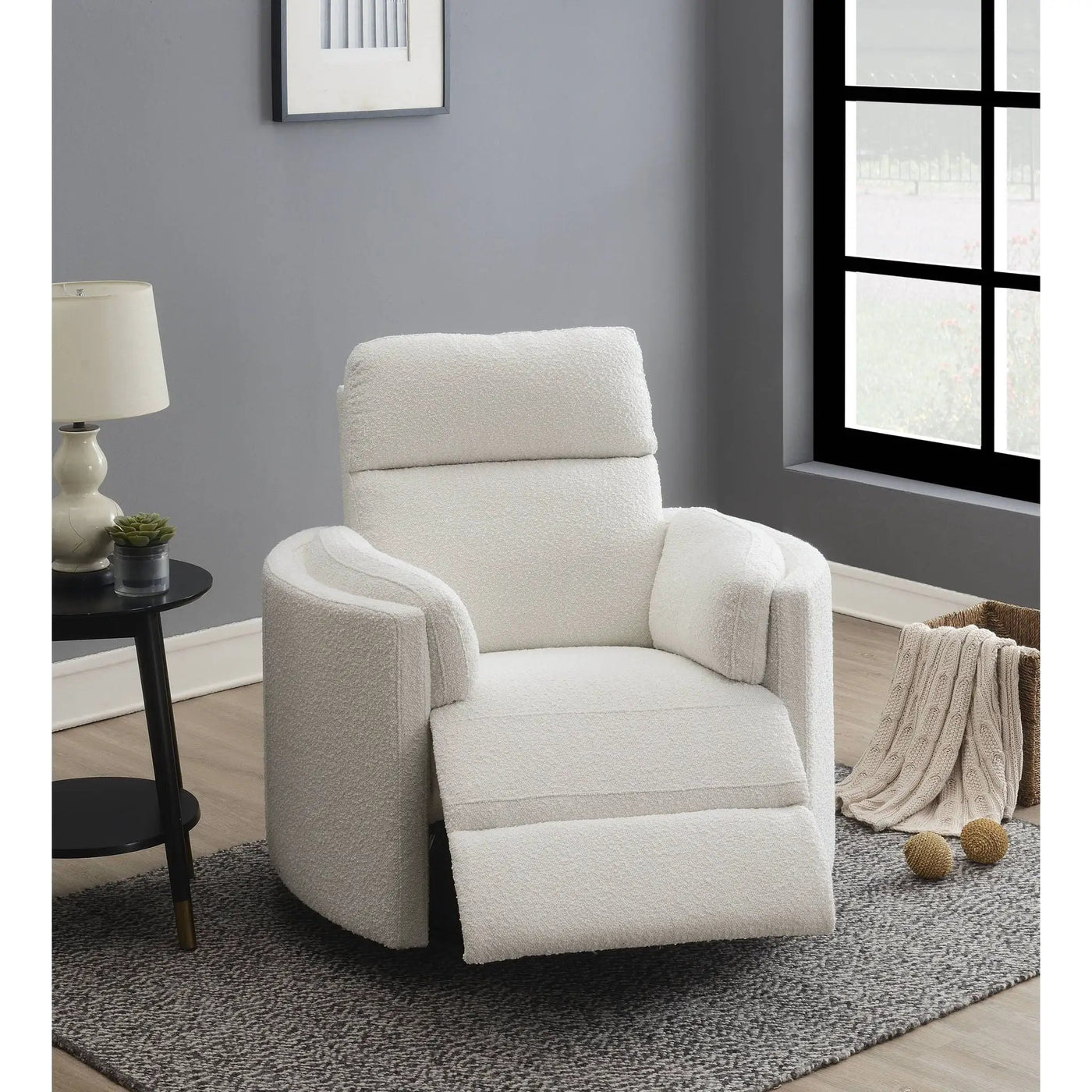 Sagen - Glider Recliner With Swivel by Unique Piece Furniture