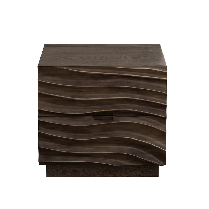 Solid Wood Nightstands with 2 Drawers by HouseOfZazla