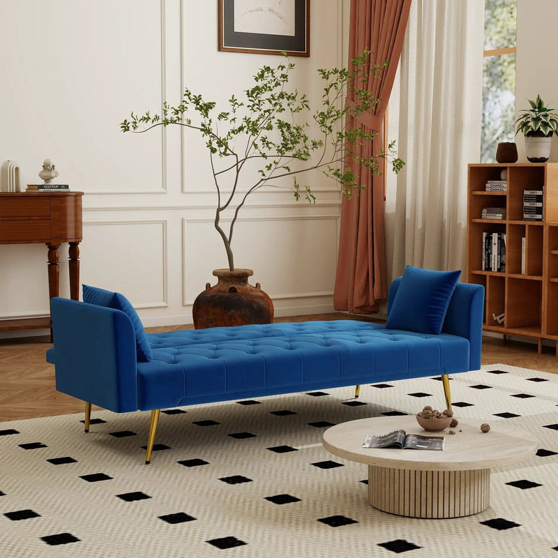 Modern Convertible 72 Inch Foldable Sleeper Sofa by HouseOfZazla