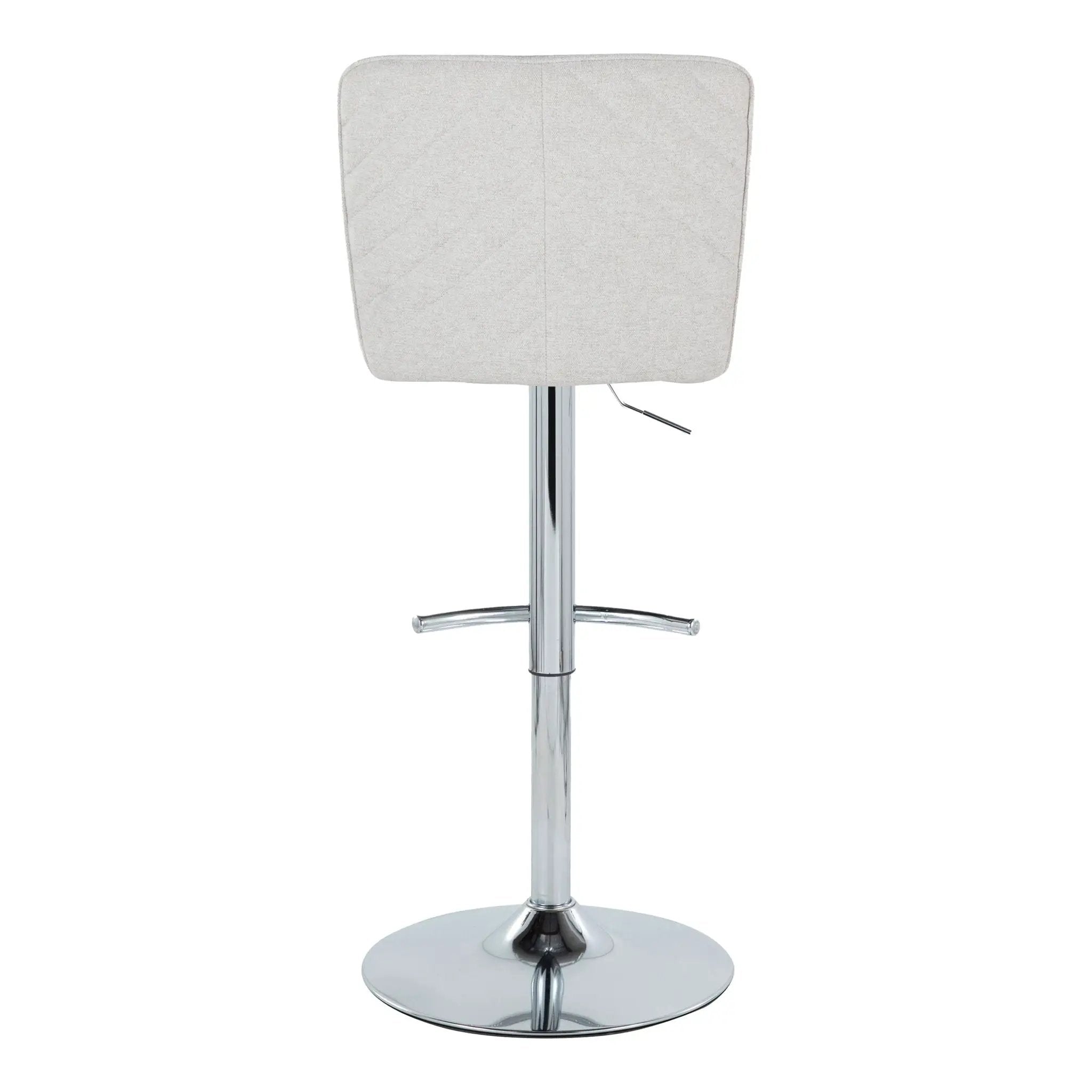 Henry - Contemporary Adjustable Barstool With Swivel & Rounded T Footrest (Set of 2) by Unique Piece Furniture