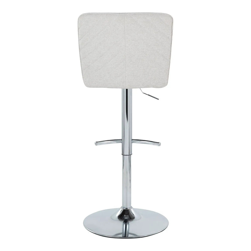 Henry - Contemporary Adjustable Barstool With Swivel & Rounded T Footrest (Set of 2) by Unique Piece Furniture