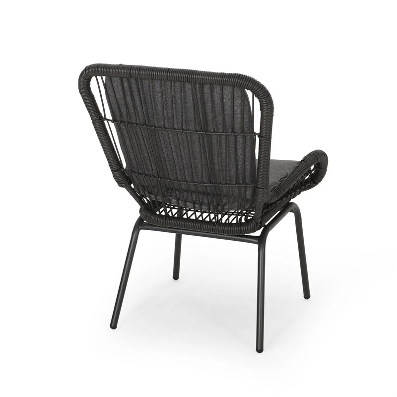 Outdoor Wicker Club Chair With Cushions (Set of 2) by HouseOfZazla