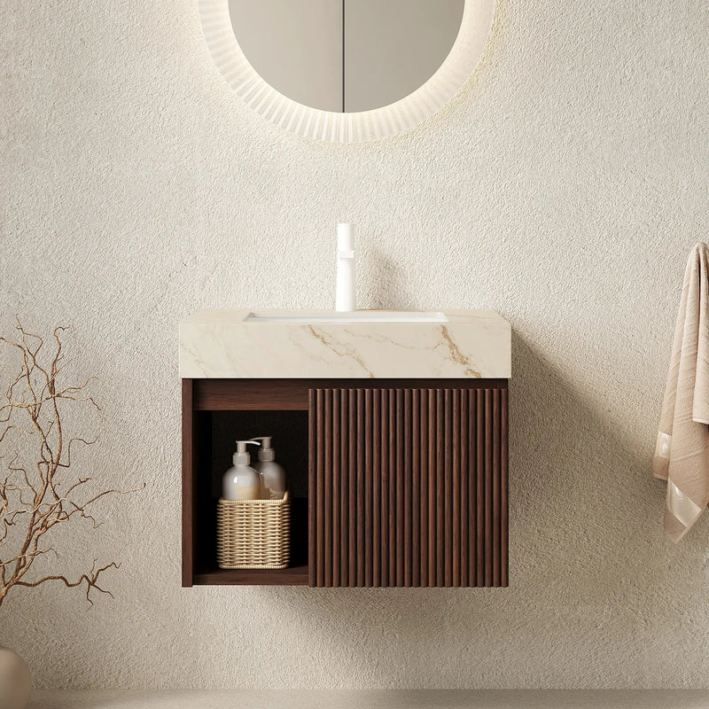 Eiden 24" Bathroom Vanity & Sink, Floating Storage Cabinet by HouseOfZazla