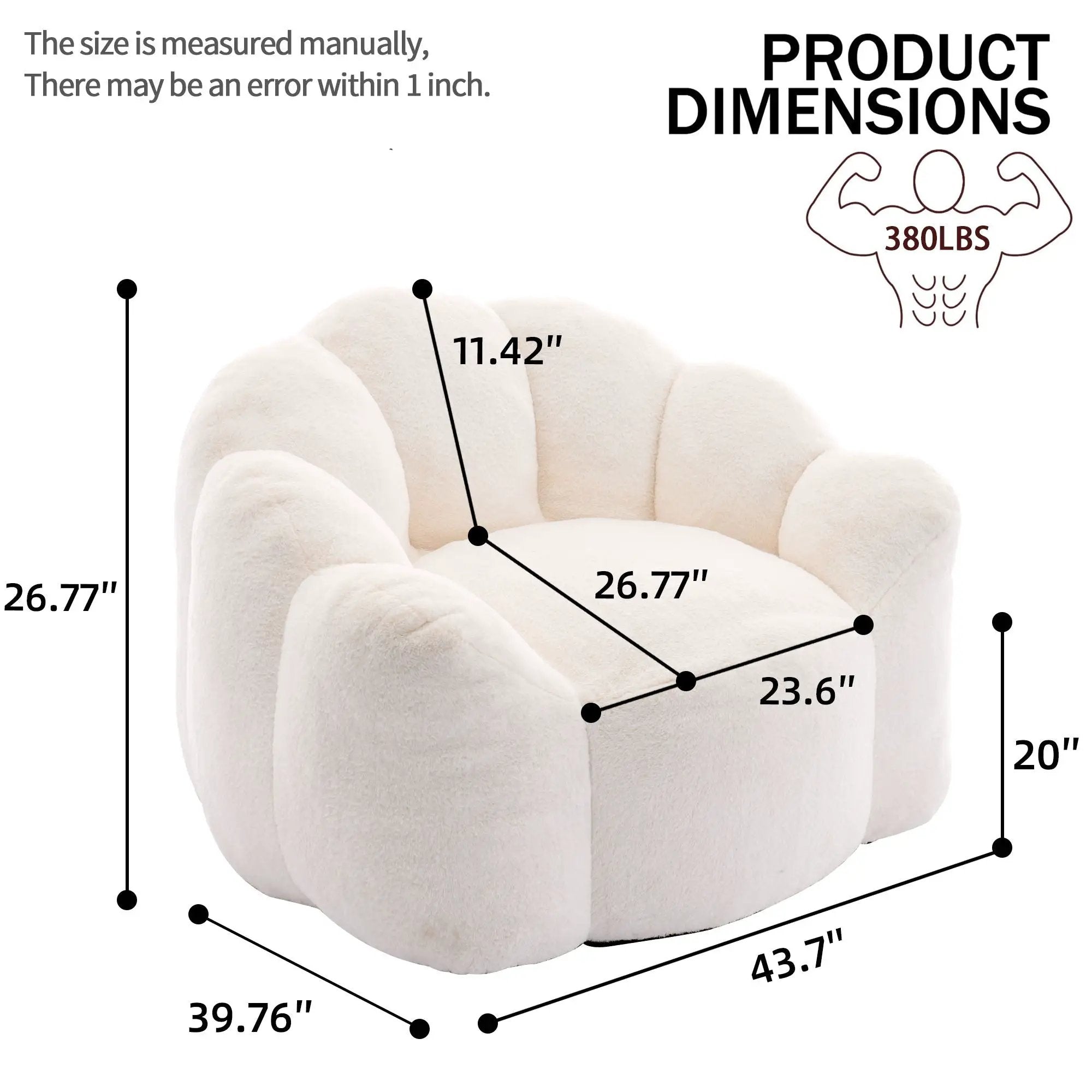 Lotus Style Compression Sofa With Pull Ring by Unique Piece Furniture
