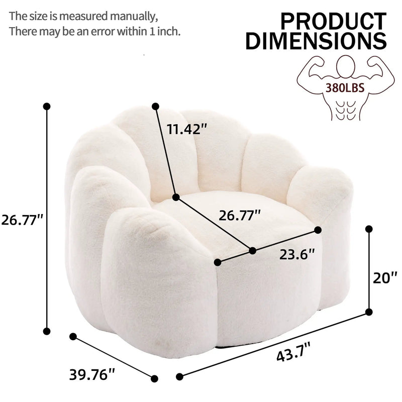 Lotus Style Compression Sofa With Pull Ring by Unique Piece Furniture