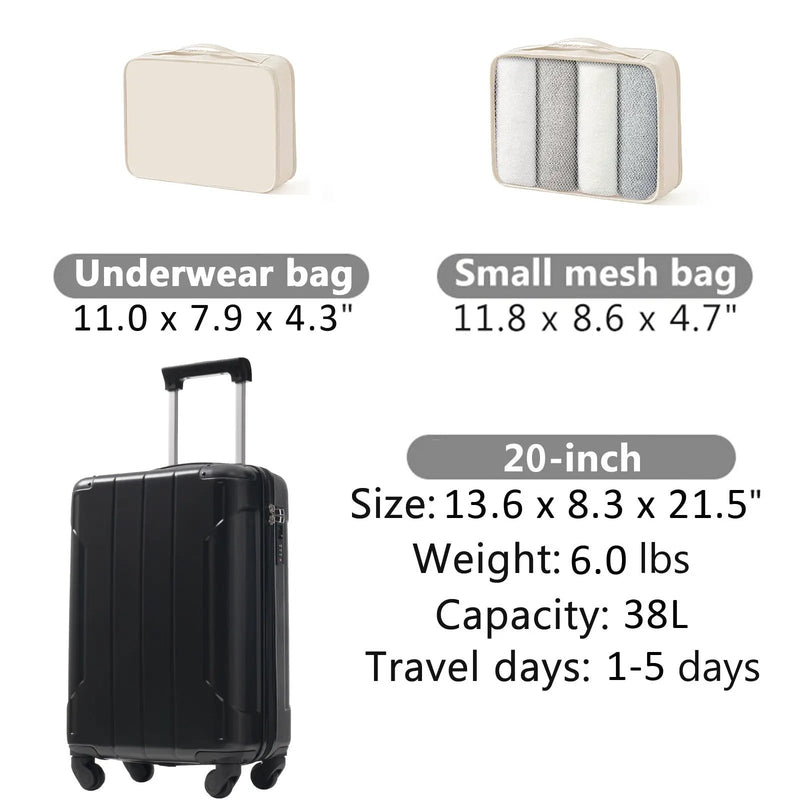 20-Inch Hardshell Carry-On Luggage by HouseOfZazla
