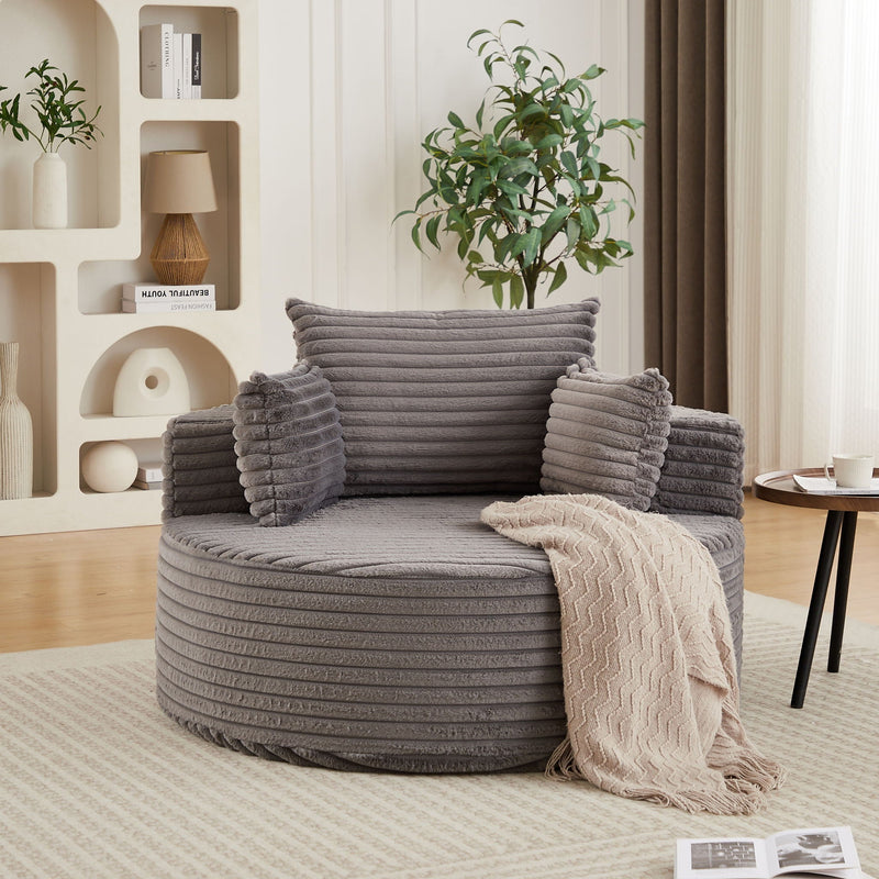 Modern Single Sofa With Backrest Pillow For Living Room by HouseOfZazla