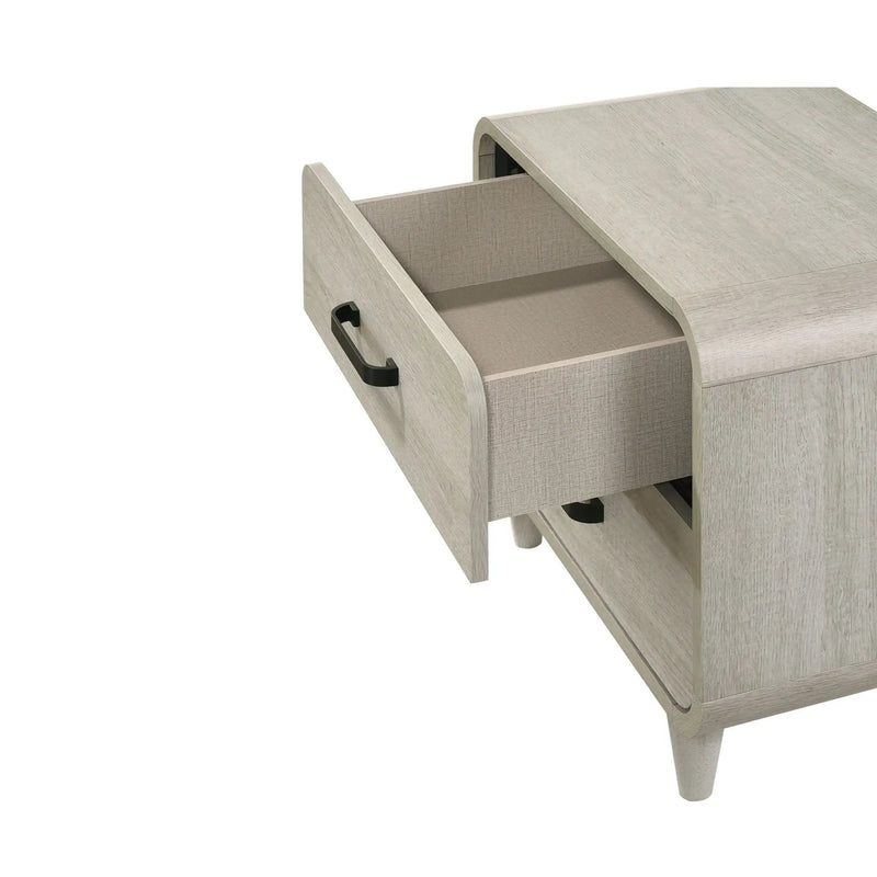 Nightstand With 2 Drawers, Ample Storage Space - Antique White by Unique Piece Furniture