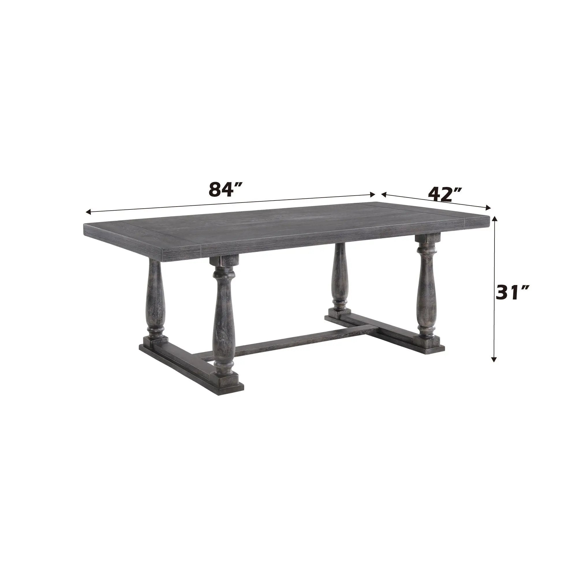 Bernard Weathered Dining Table by HouseOfZazla