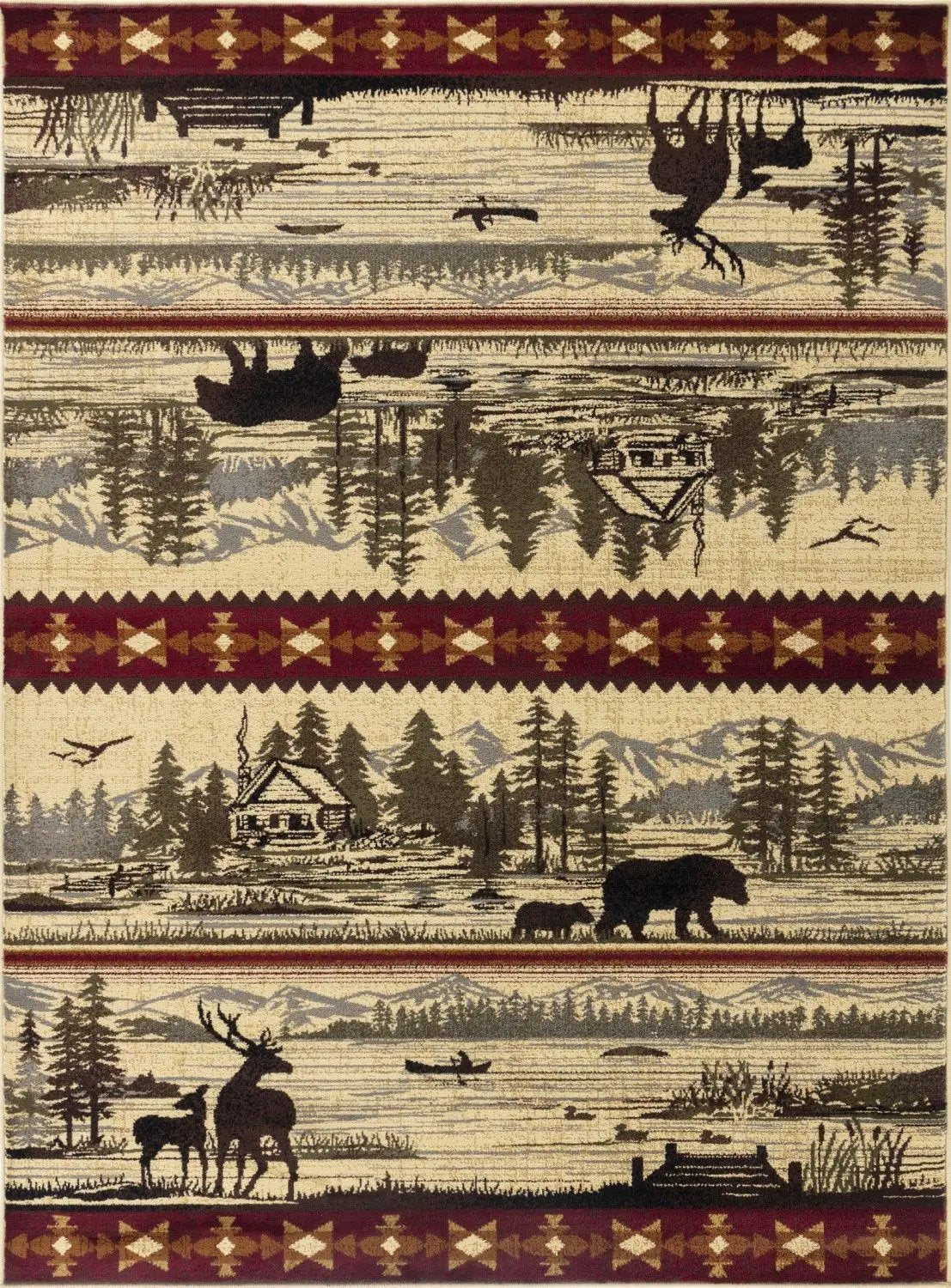 Nature's Nest - GC_CBL3005 Lodge Area Rug by Unique Piece Furniture