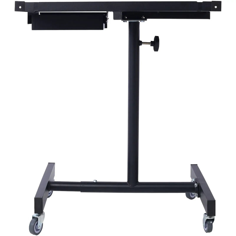 Adjustable Tear Down Work Table With Drawer For Garages, Repair Shops, And Diy, Portable, (4) 2.5" Swivel Casters, 220 Pound Capacity, Rubber Corners, Heavy Duty Steel by HouseOfZazla
