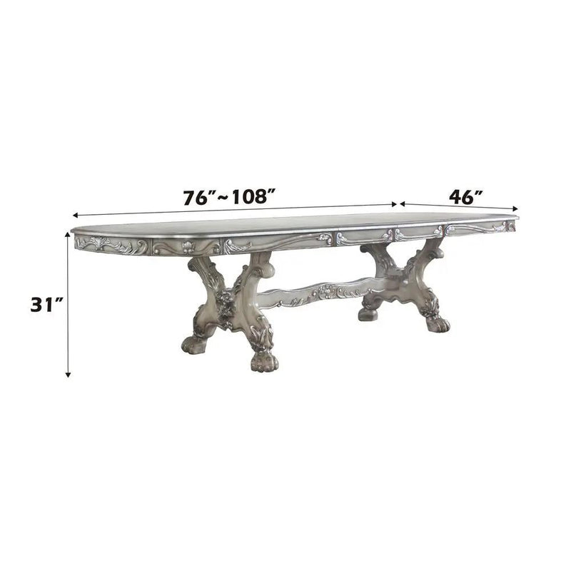 Dresden - 31" Dining Table - Vintage Bone White by Unique Piece Furniture