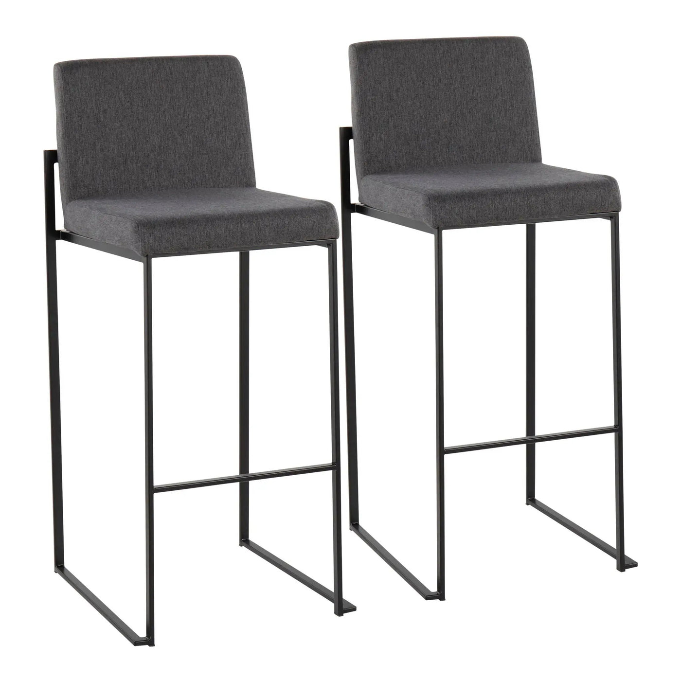 Fuji - Contemporary High Back Barstool Elegant Design by HouseOfZazla