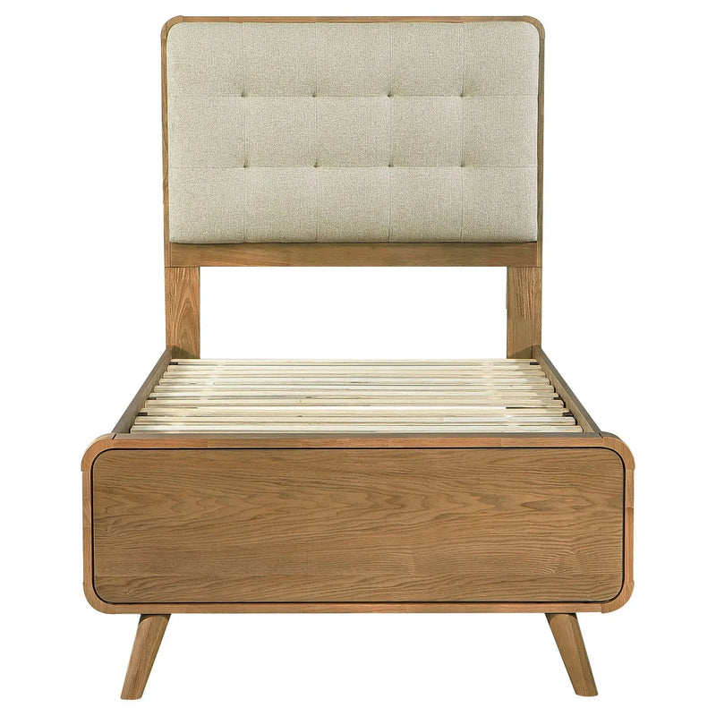 Robyn Wood Twin Platform Bed Light Ash by Unique Piece Furniture
