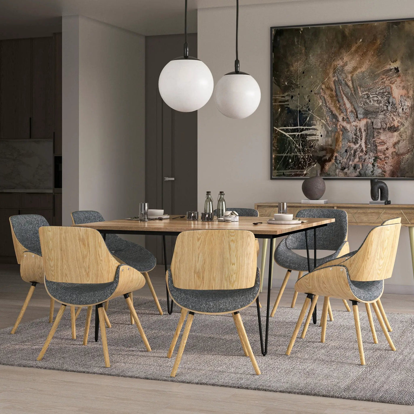 Malden - Bentwood Dining Chair With Wood Back by HouseOfZazla
