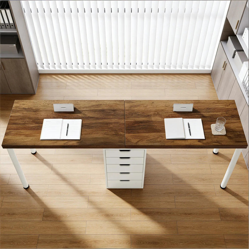 Two Person Computer Desk, Workstation by HouseOfZazla