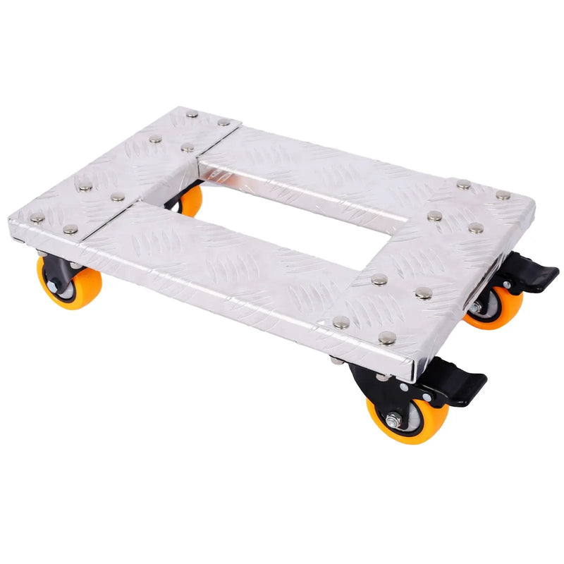 Heavy Duty Furniture Dolly Trolley Car, Aluminum Frame With 3" Tpu Professional Casters, Brake Option by Unique Piece Furniture