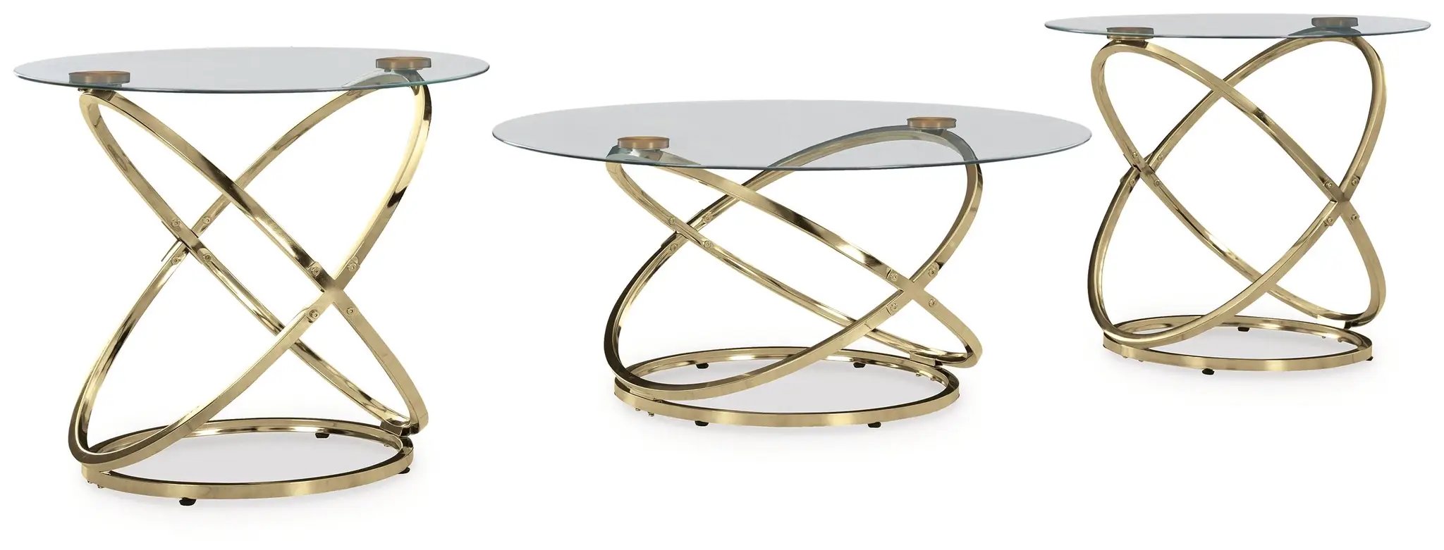 Crimonti - Occasional Table Set (Set of 3) - Champagne by Unique Piece Furniture