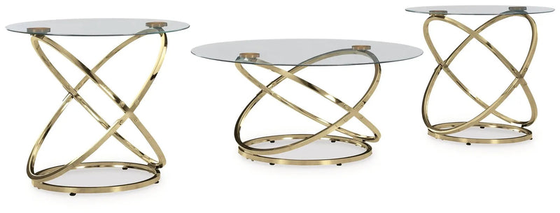 Crimonti - Occasional Table Set (Set of 3) - Champagne by Unique Piece Furniture