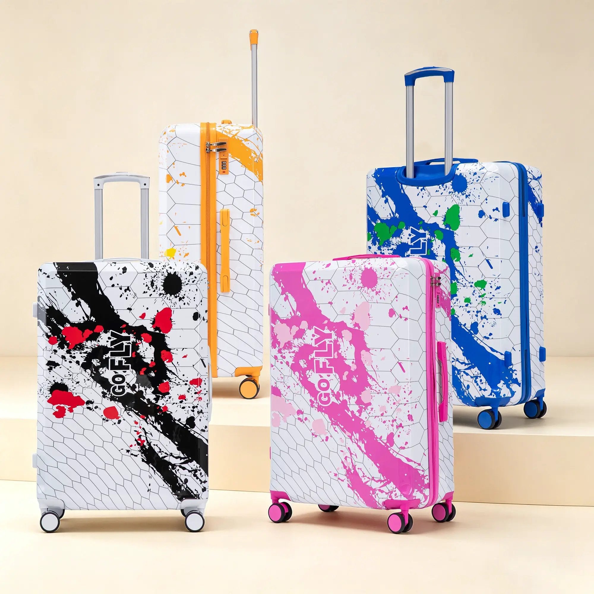28 Inch Hard Case Luggage with Combination Lock by HouseOfZazla