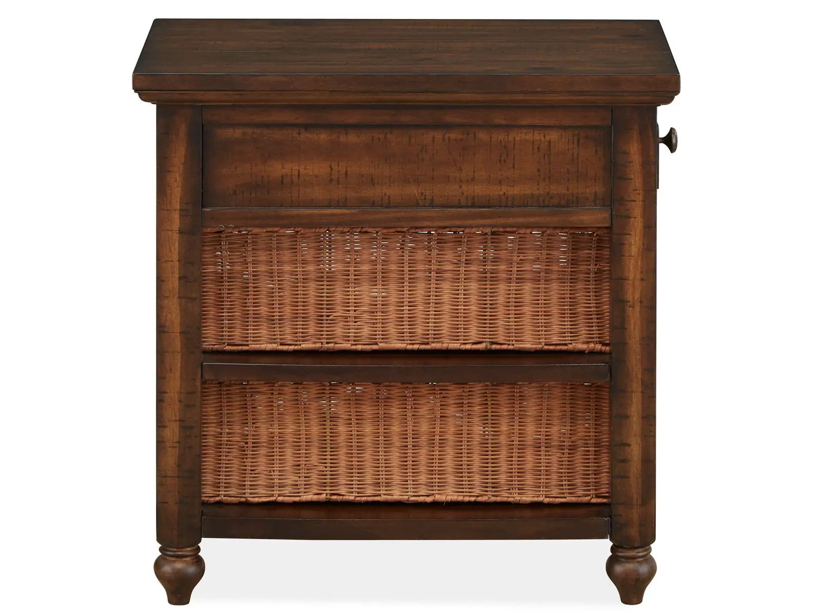 Cottage Lane - Wood Rectangular Chair Side End Table - Coffee by Unique Piece Furniture