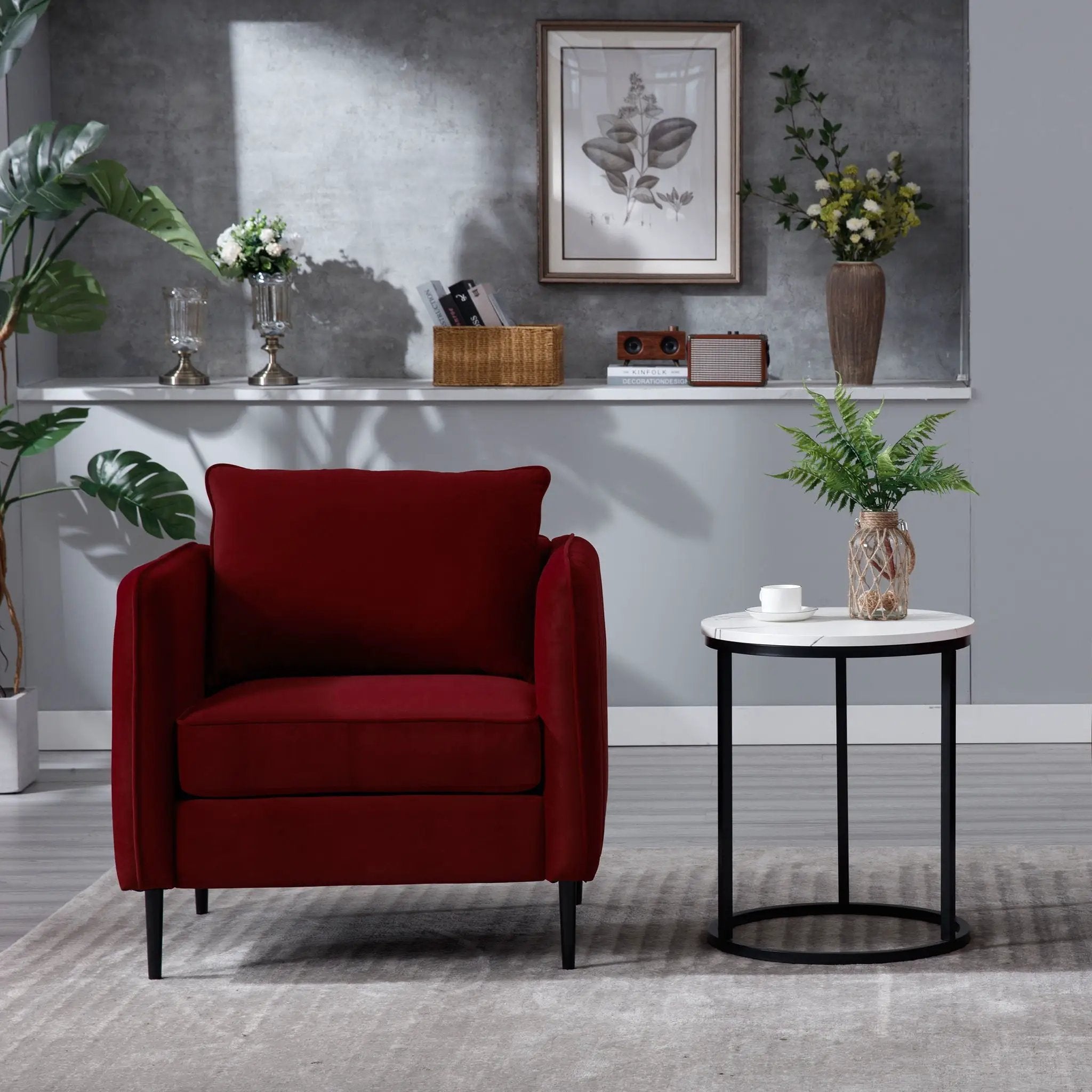 Accent Chair With Pillow For Living Room by Unique Piece Furniture