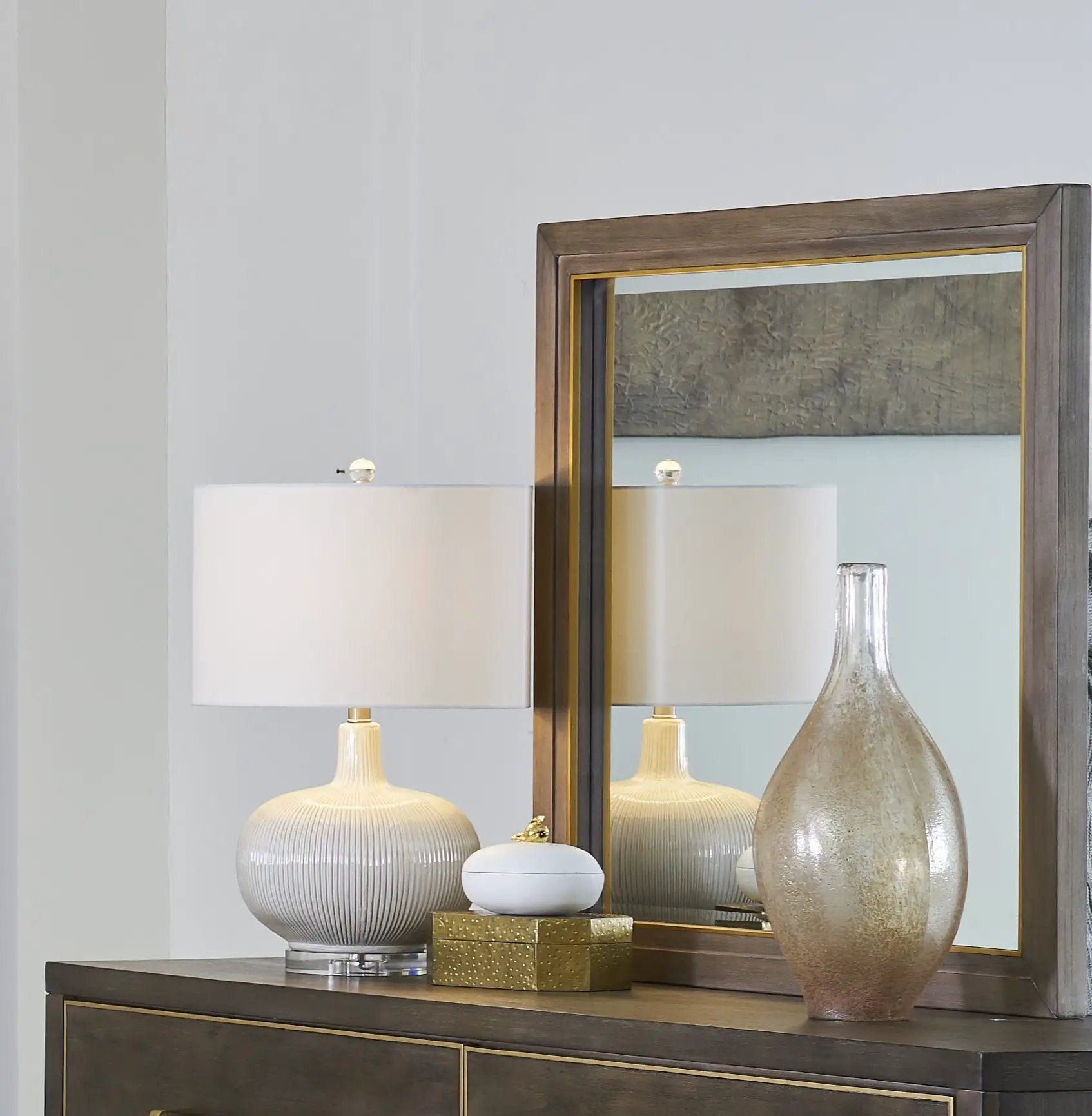Mirror - Sandblasted Walnut by Unique Piece Furniture