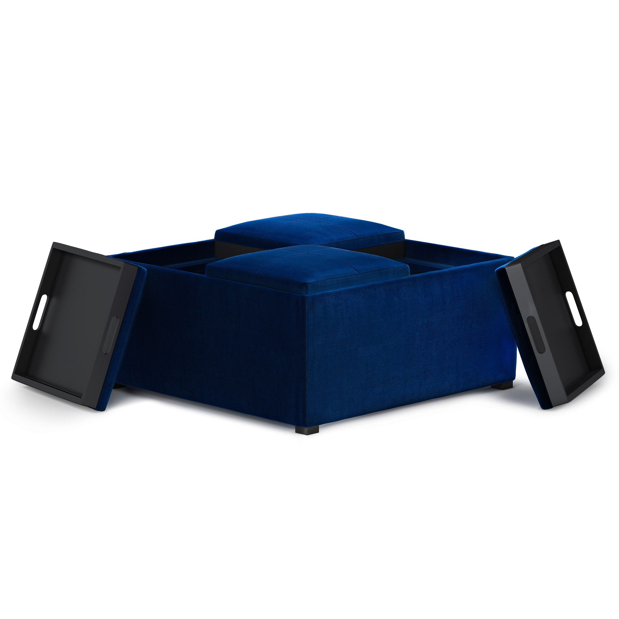 Avalon - Square Coffee Table, Storage Ottoman by HouseOfZazla