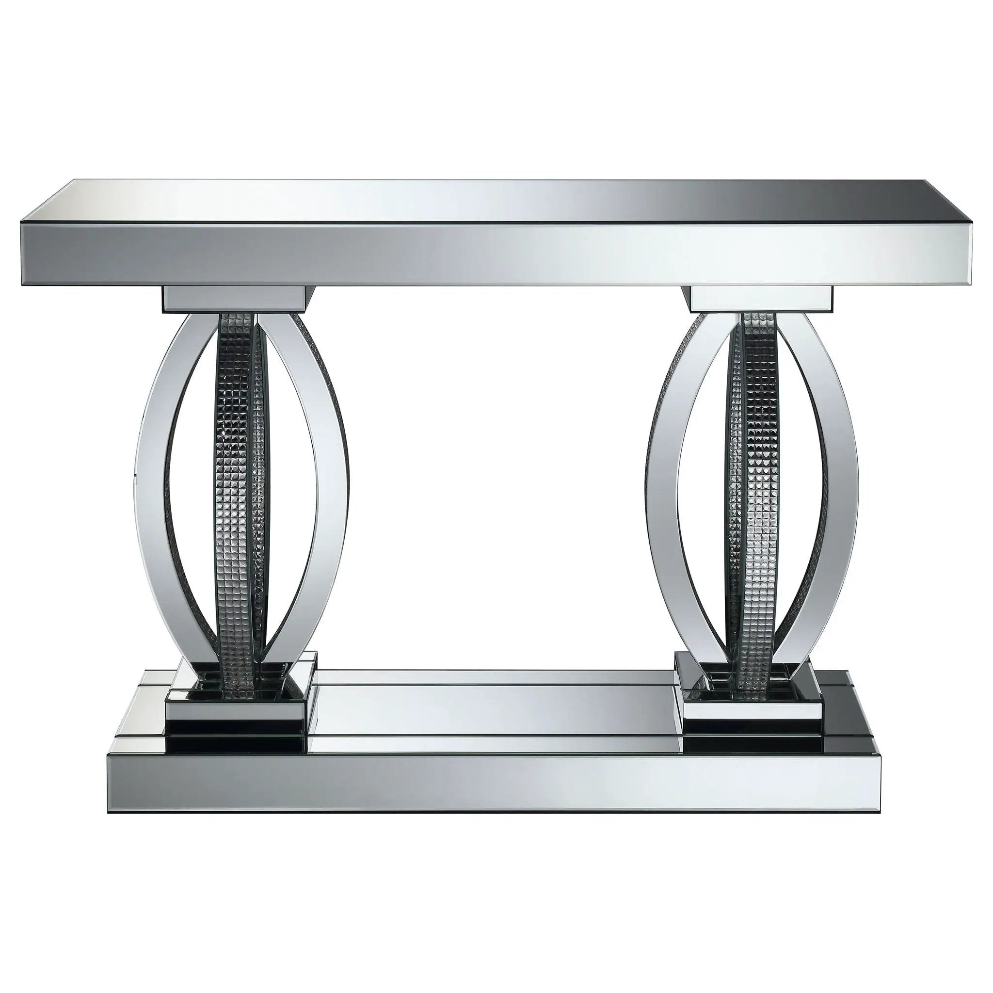 Drea - Entryway Sofa Console Table - Silver