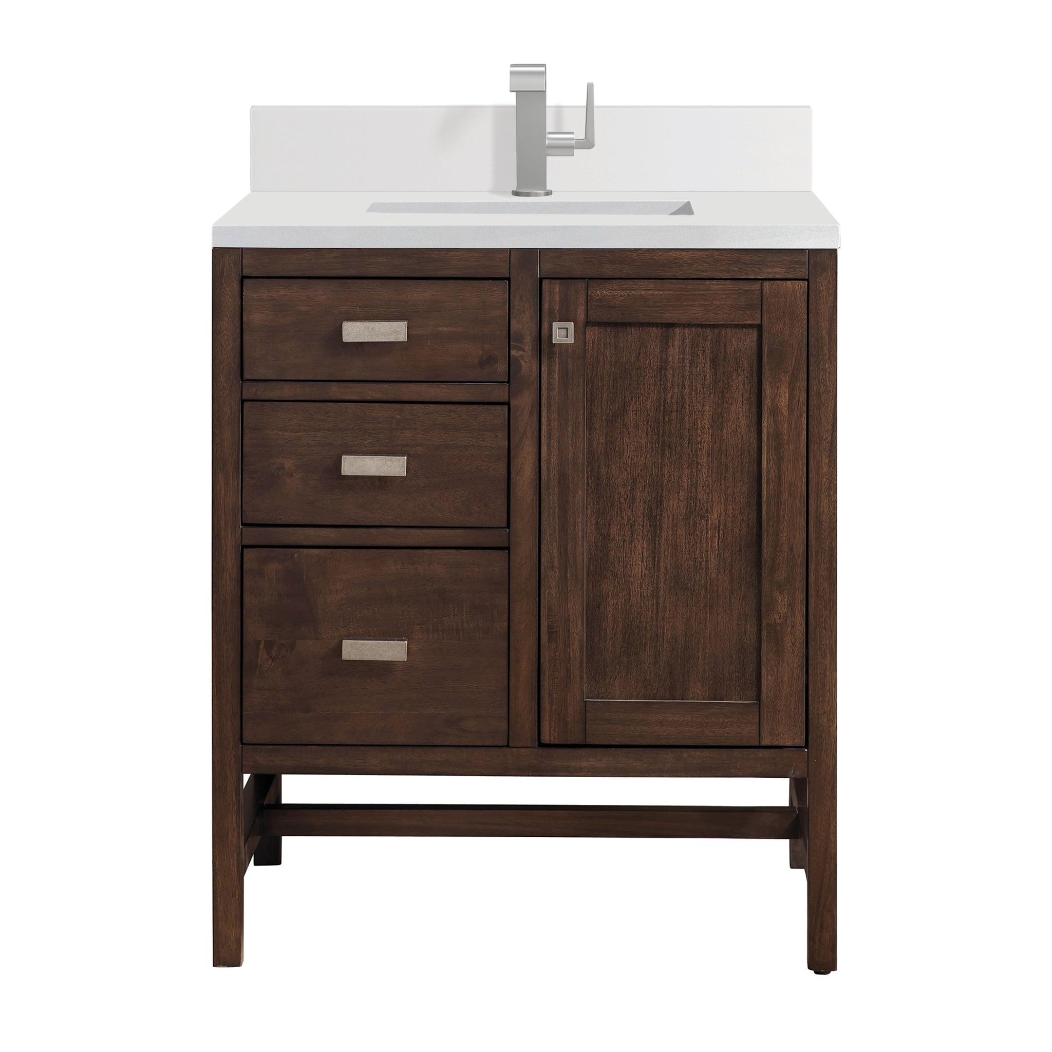 James Martin Addison 30" Single Bathroom Vanity, Mid-Century Acacia, view 20