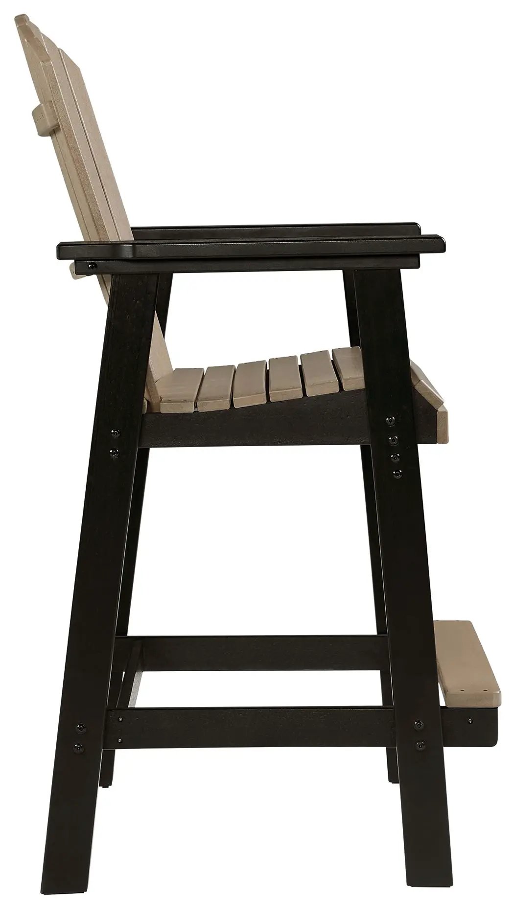 Fairen Trail - Tall Barstool (Set of 2) - Black / Driftwood by Unique Piece Furniture