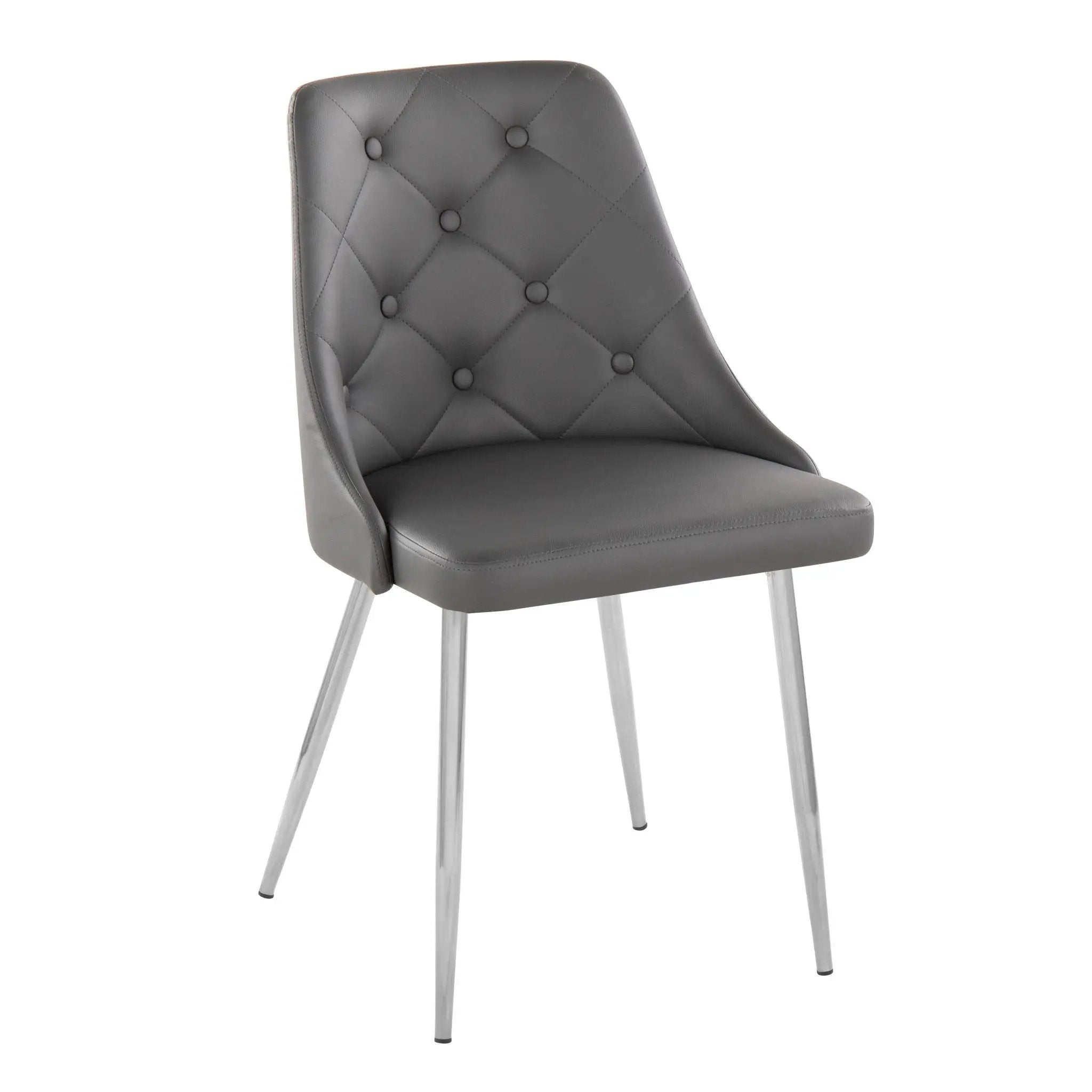 Marche - Contemporary Dining Chair With Metal Legs (Set of 2) by HouseOfZazla