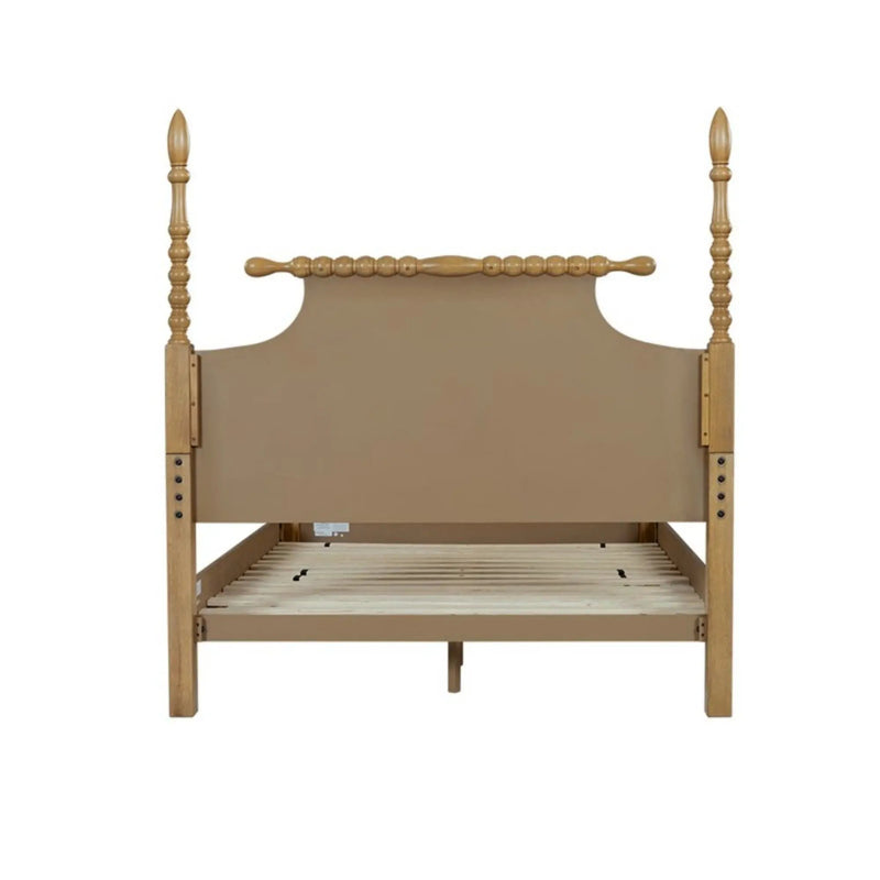 Queen Bed Turned Legs - Natural by HouseOfZazla