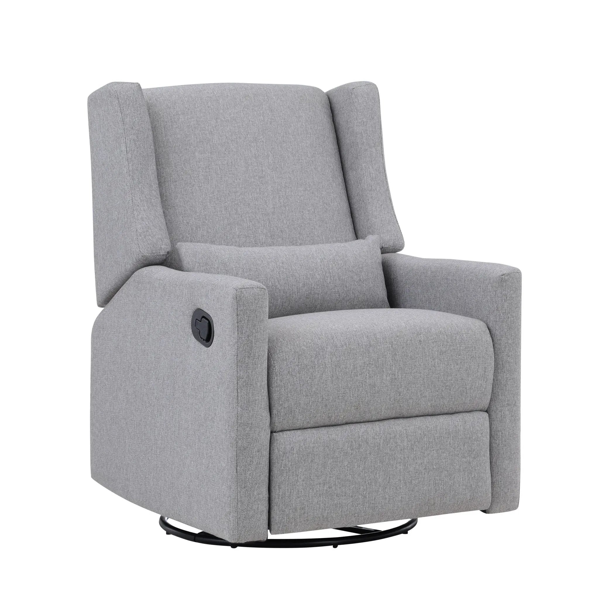 Pronto - Swivel Glider Recliner With Pillow by HouseOfZazla