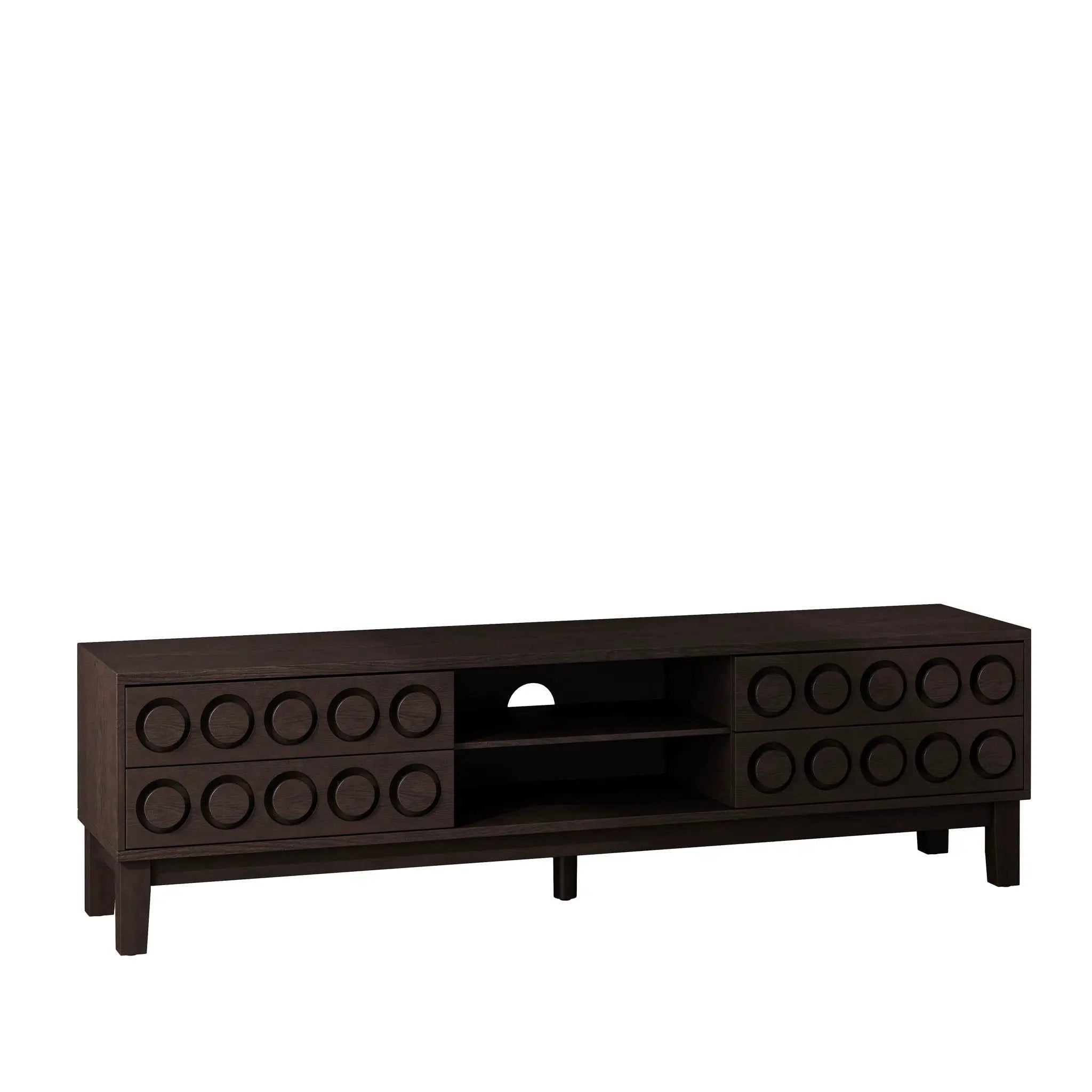 Media Console With 4 Drawers And Cable Management by HouseOfZazla