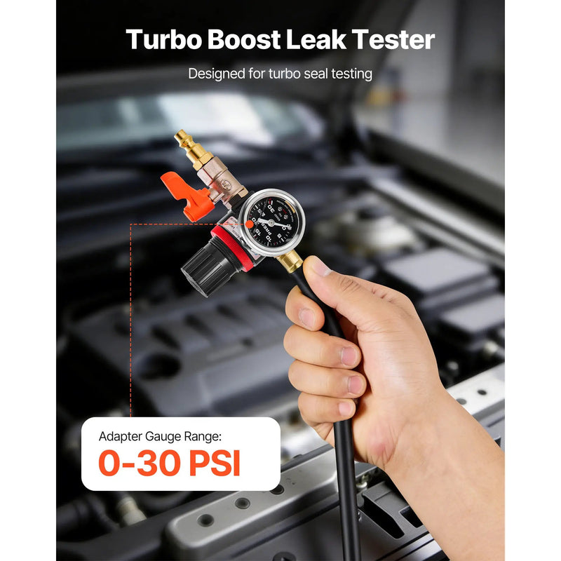Turbo Boost Leak Tester with Aluminum End Cap and Pressure Gauge by HouseOfZazla