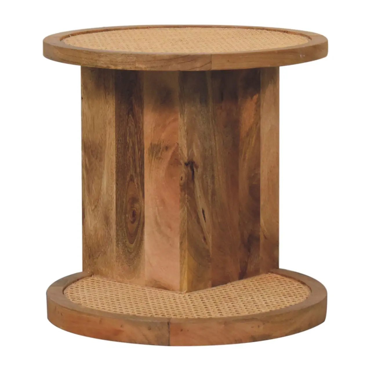 Close Knit Corner End Table - Oak by HouseOfZazla