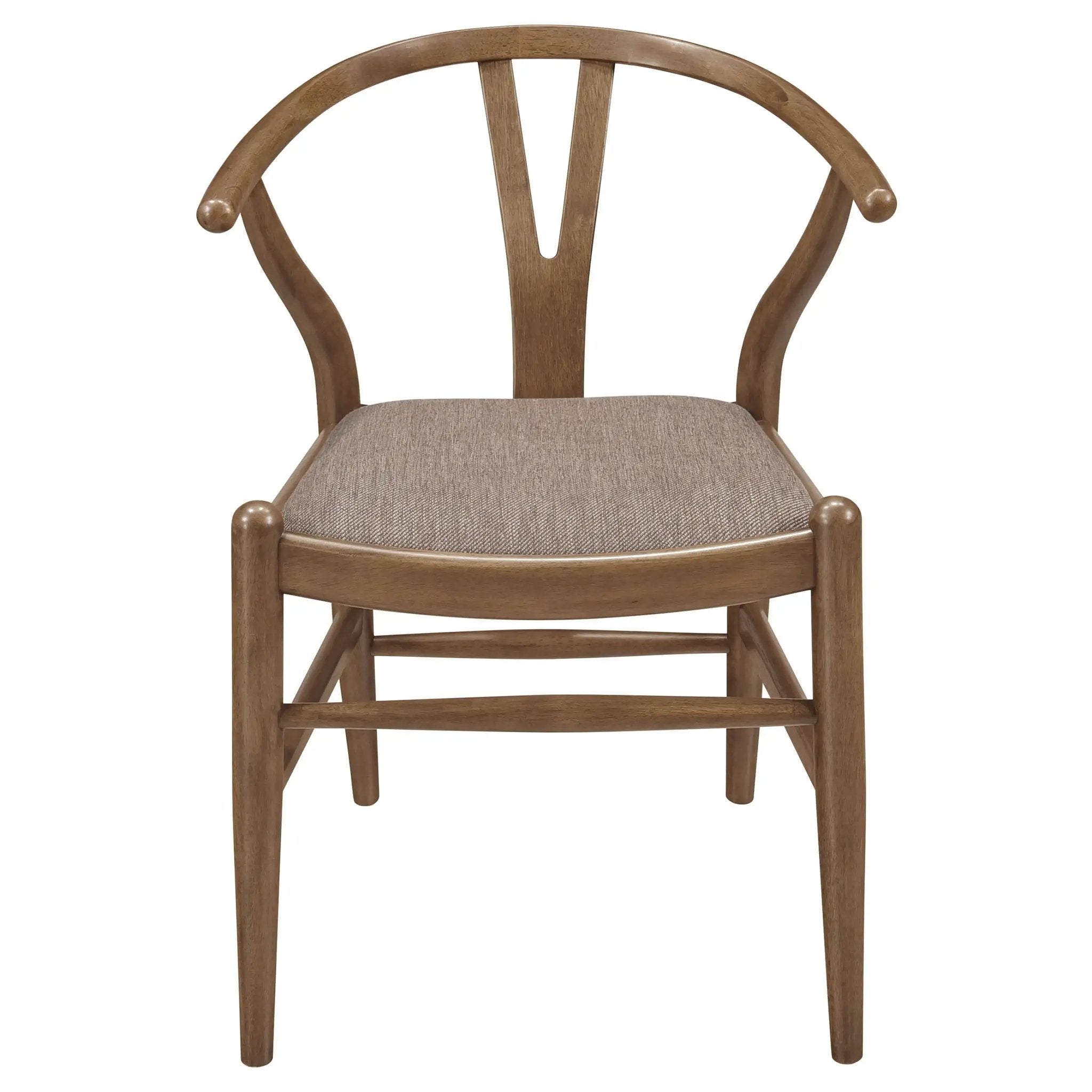 Dinah Wood Wishbone Dining Side Chair Walnut (Set of 2) by Unique Piece Furniture