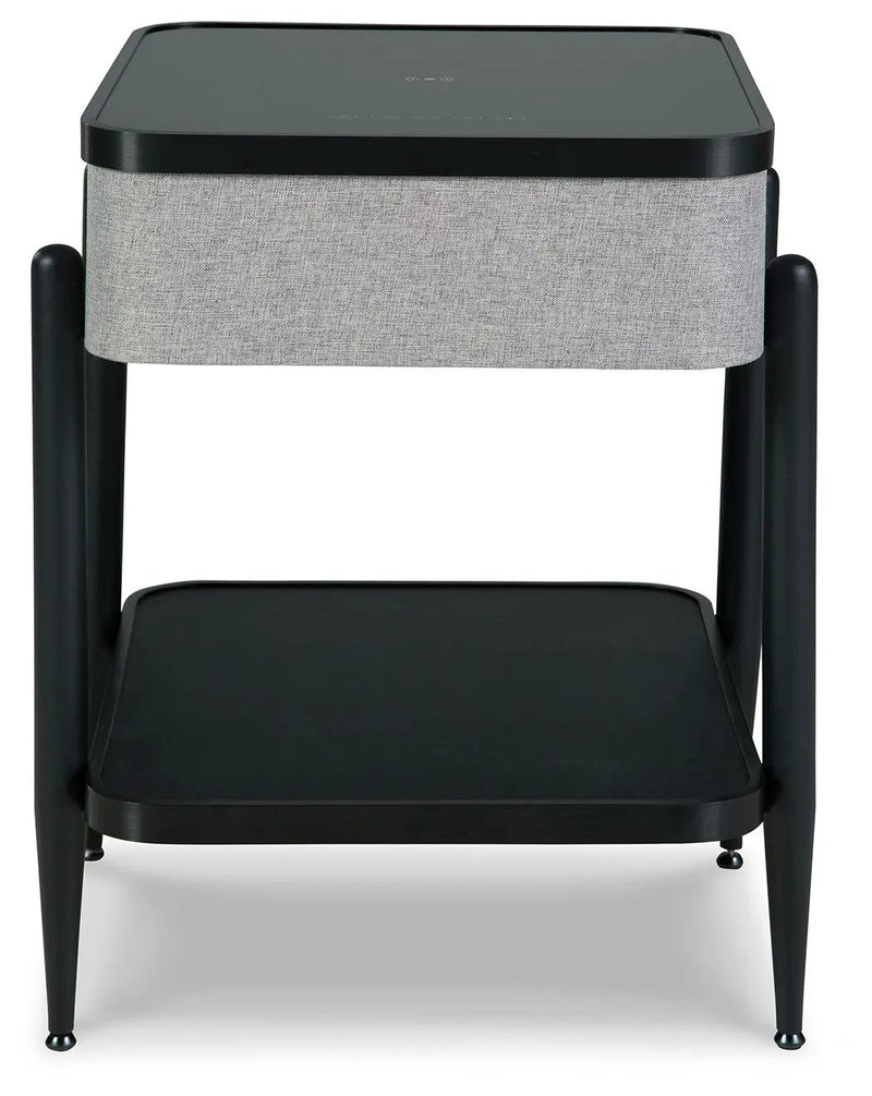 Jorvalee - Accent Table with Speaker - Gray / Black by Unique Piece Furniture