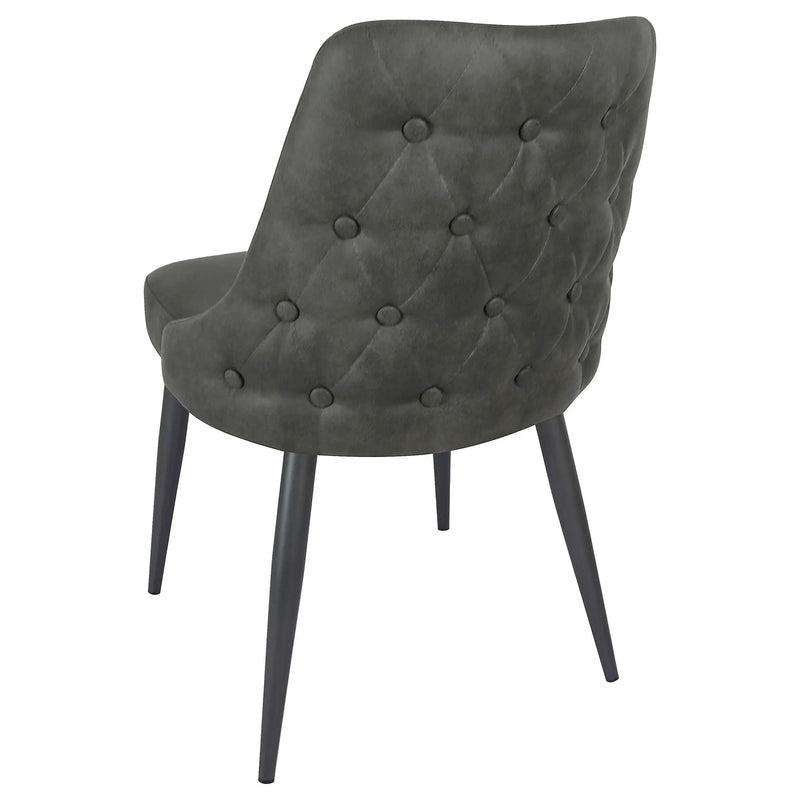 Cosmo Upholstered Dining Side Chair Grey (Set of 2) by Unique Piece Furniture