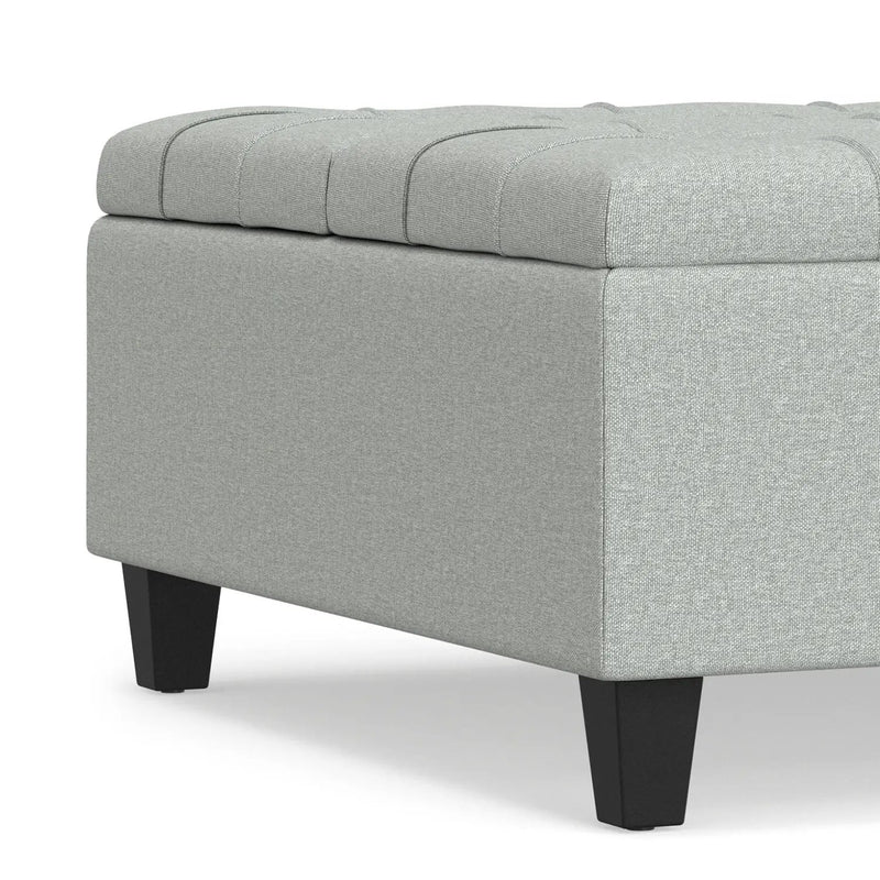 Harrison - Coffee Table Storage Ottoman Lift Top - Stone Gray by HouseOfZazla