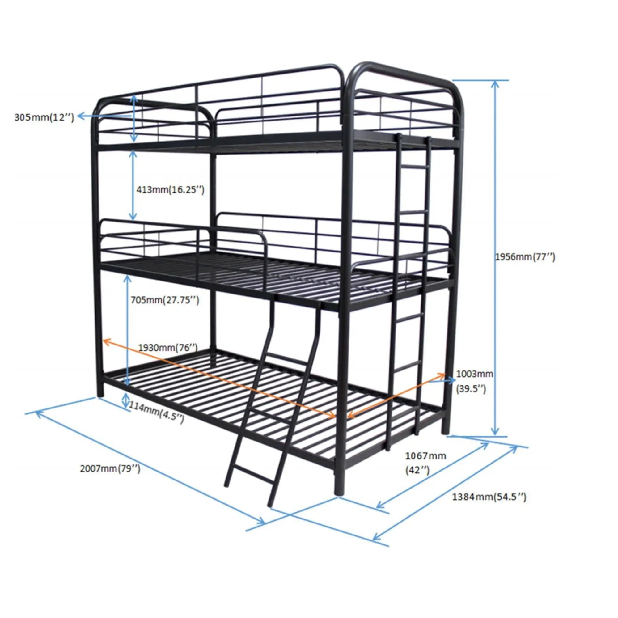 Triple Bunk Bed by HouseOfZazla