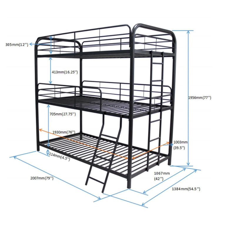 Triple Bunk Bed by HouseOfZazla