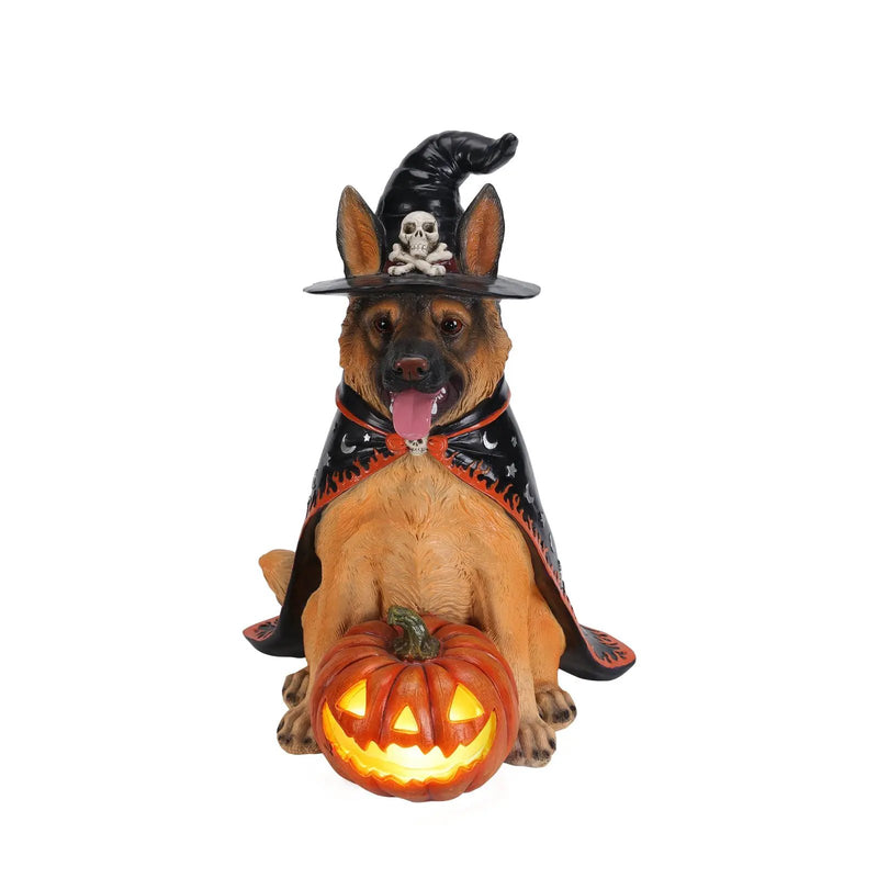 Halloween German Shepherd Dog Statue by HouseOfZazla