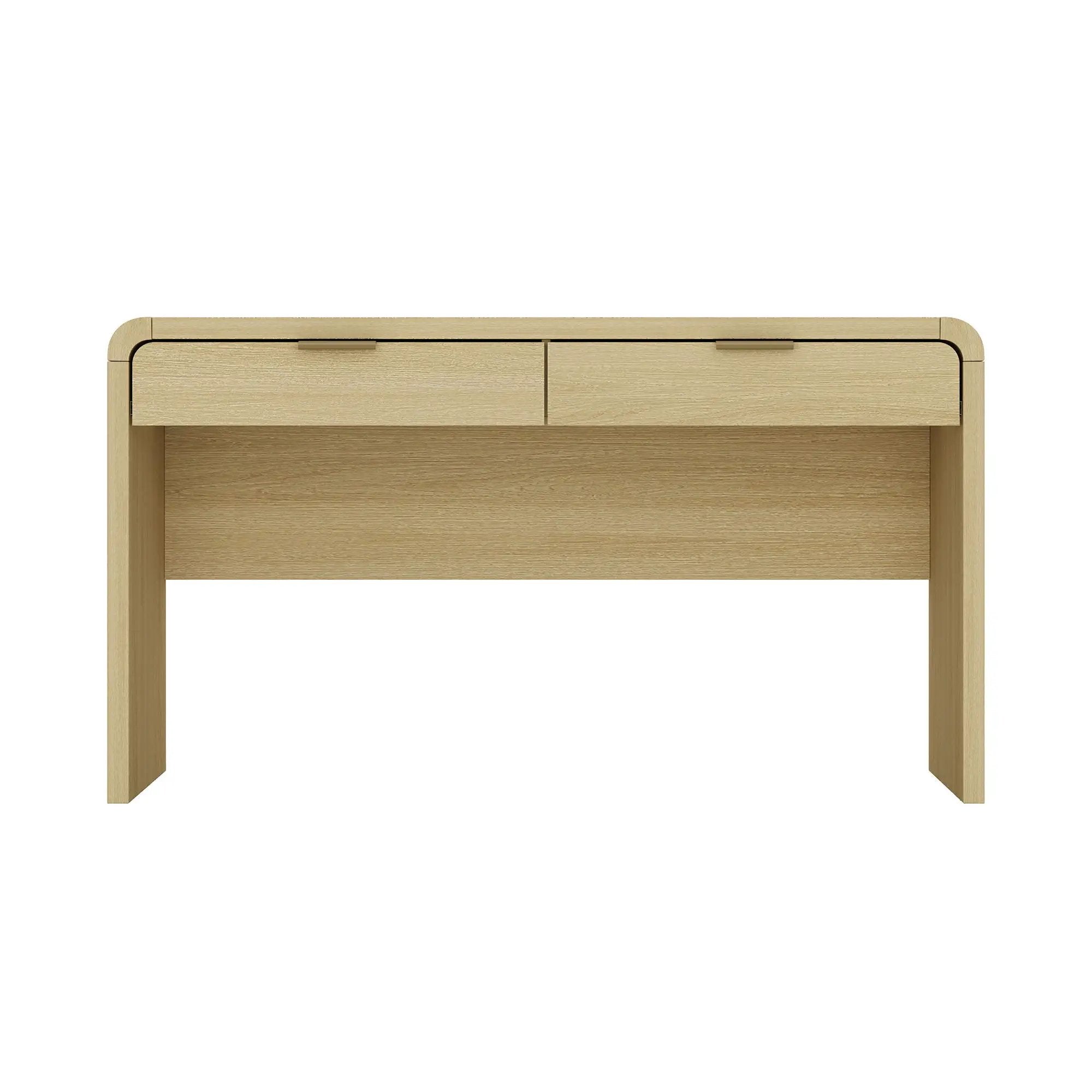 Grace - Office Desk With 2 Drawers - Oak by HouseOfZazla