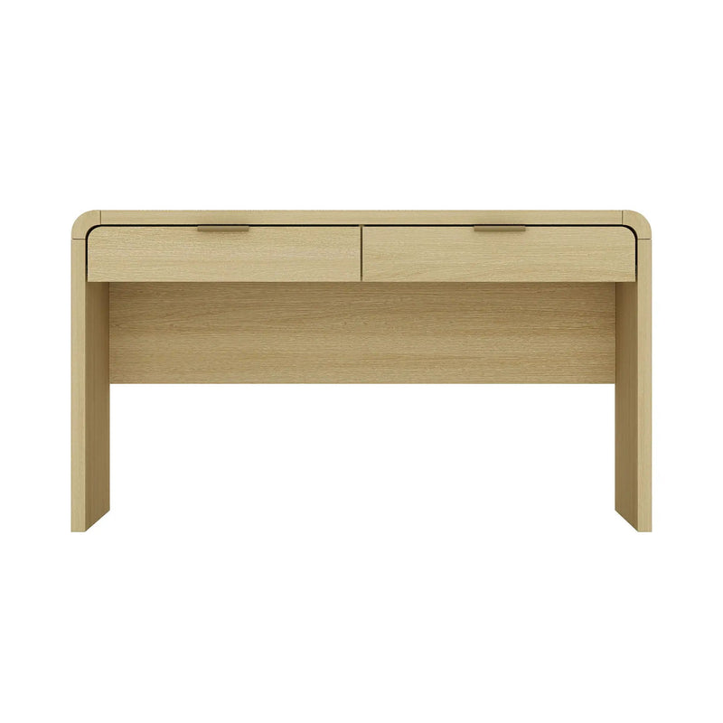 Grace - Office Desk With 2 Drawers - Oak by HouseOfZazla