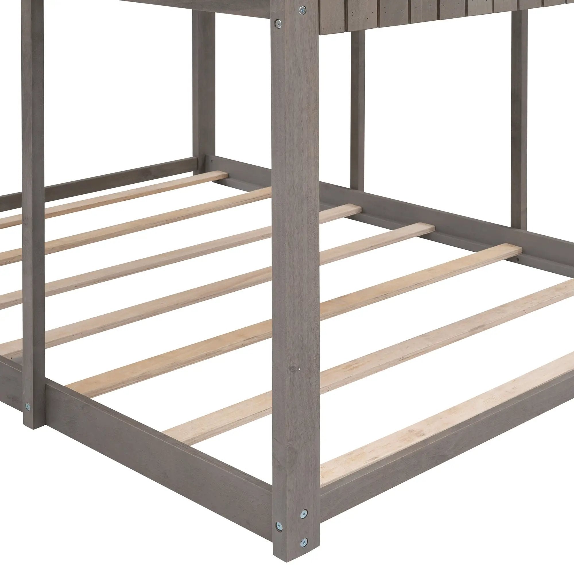 Bunk Bed With Roof, Window, Guardrail, Ladder by HouseOfZazla