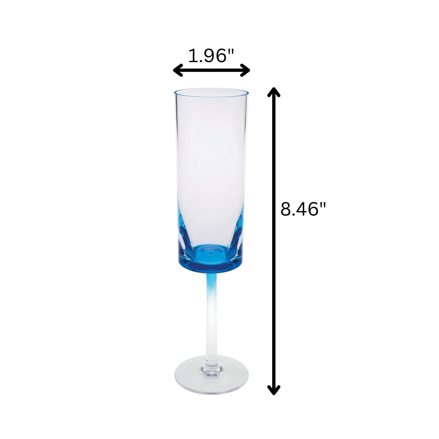 Oval Halo - Acrylic Champagne Flutes (Set of 4) by HouseOfZazla