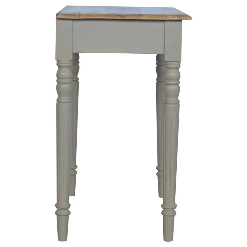 Hand Painted Writing Desk - Gray by HouseOfZazla