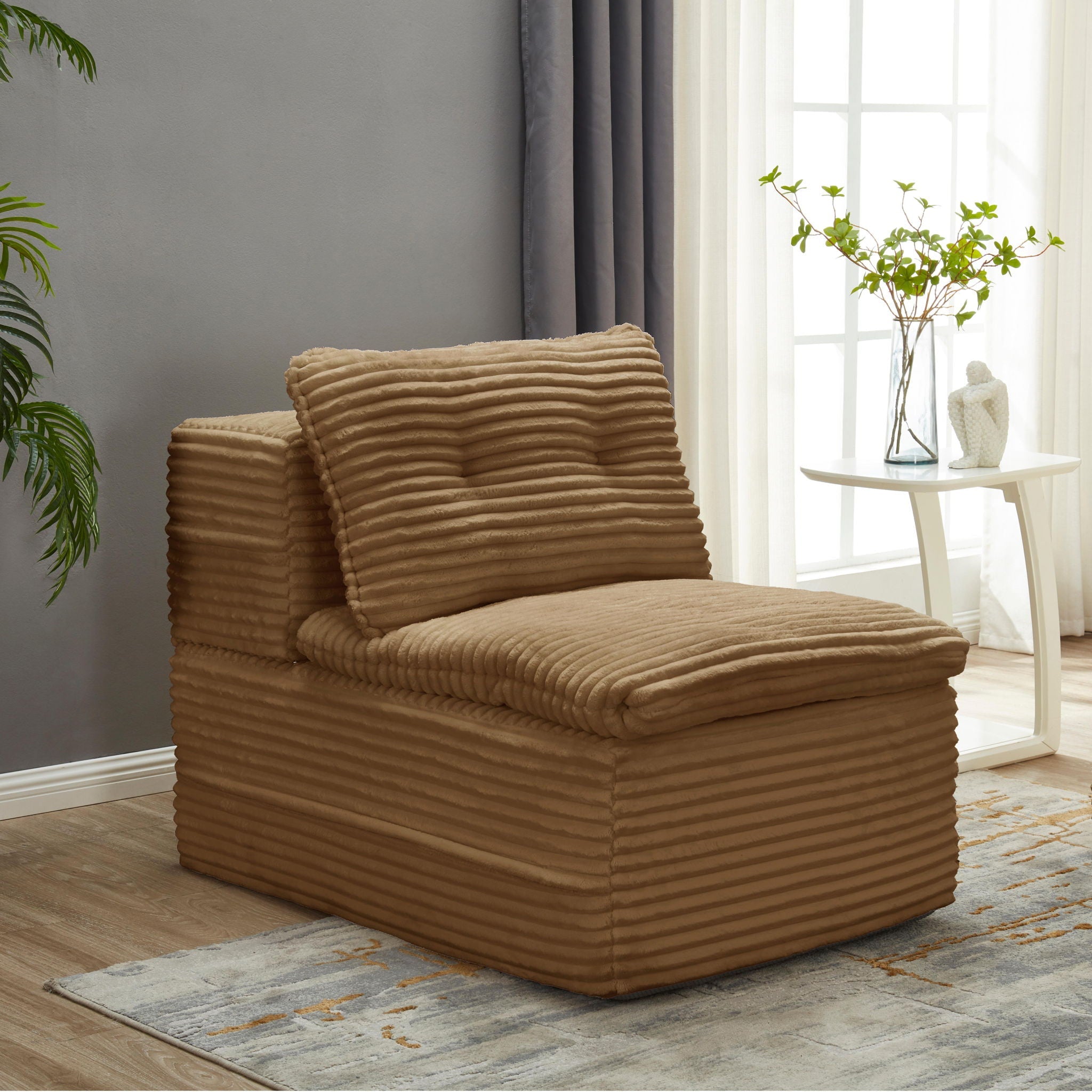 Multi Functional Sectional Sofa Bed With Independent Chaise Lounge And Functional Blanket by HouseOfZazla